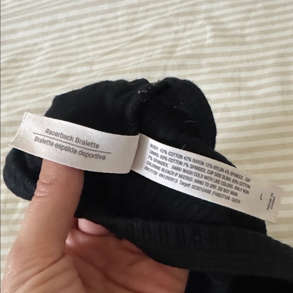 Target Black Ribbed Bralette - Picture 2 of 4